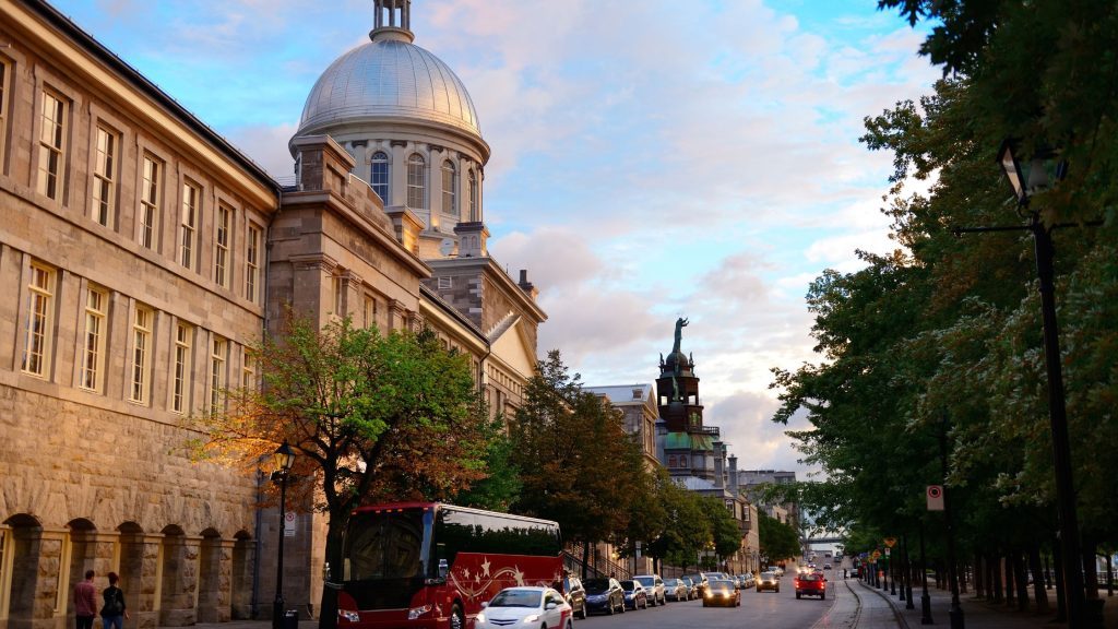 a building in old Montreal